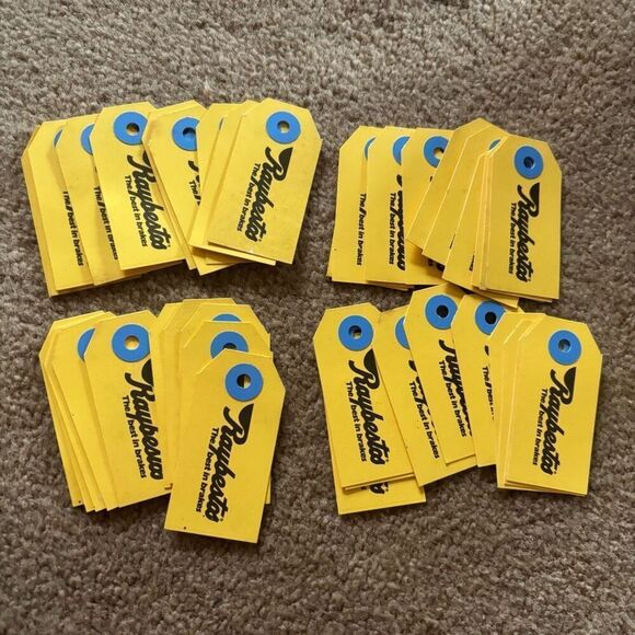 40 Raybestos Brakes Paperboard Dealership Key Tags - Picture 4 of 13